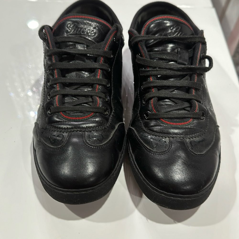 Gucci black sneakers European 8 US 9 - Picture 1 of 5